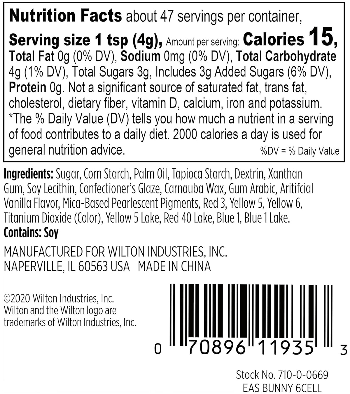 Wilton Spring 6-Cell Easter Mico Sprinkles Mix, 6.6 oz.