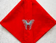 Cloth Dinner Napkins Versailles Chopin Damask Jacquard Polyester 20x20 Red