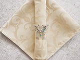 Cloth Dinner Napkin Versailles Chopin Damask Jacquard Polyester 20x20 Champagne