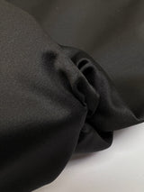 Wool Changeant Satin Weave Fabric Blue Black