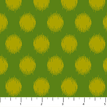Cotton Fabric Pop Sugar Green Dots 44"/45"