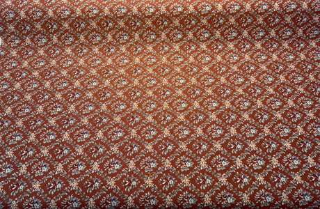 Gladys Salsa Red Flame Frame Floral Bouquet Polyester Cotton Fabric - Red Floral Bouquet Tapestry, 54" Width (1 Yard)