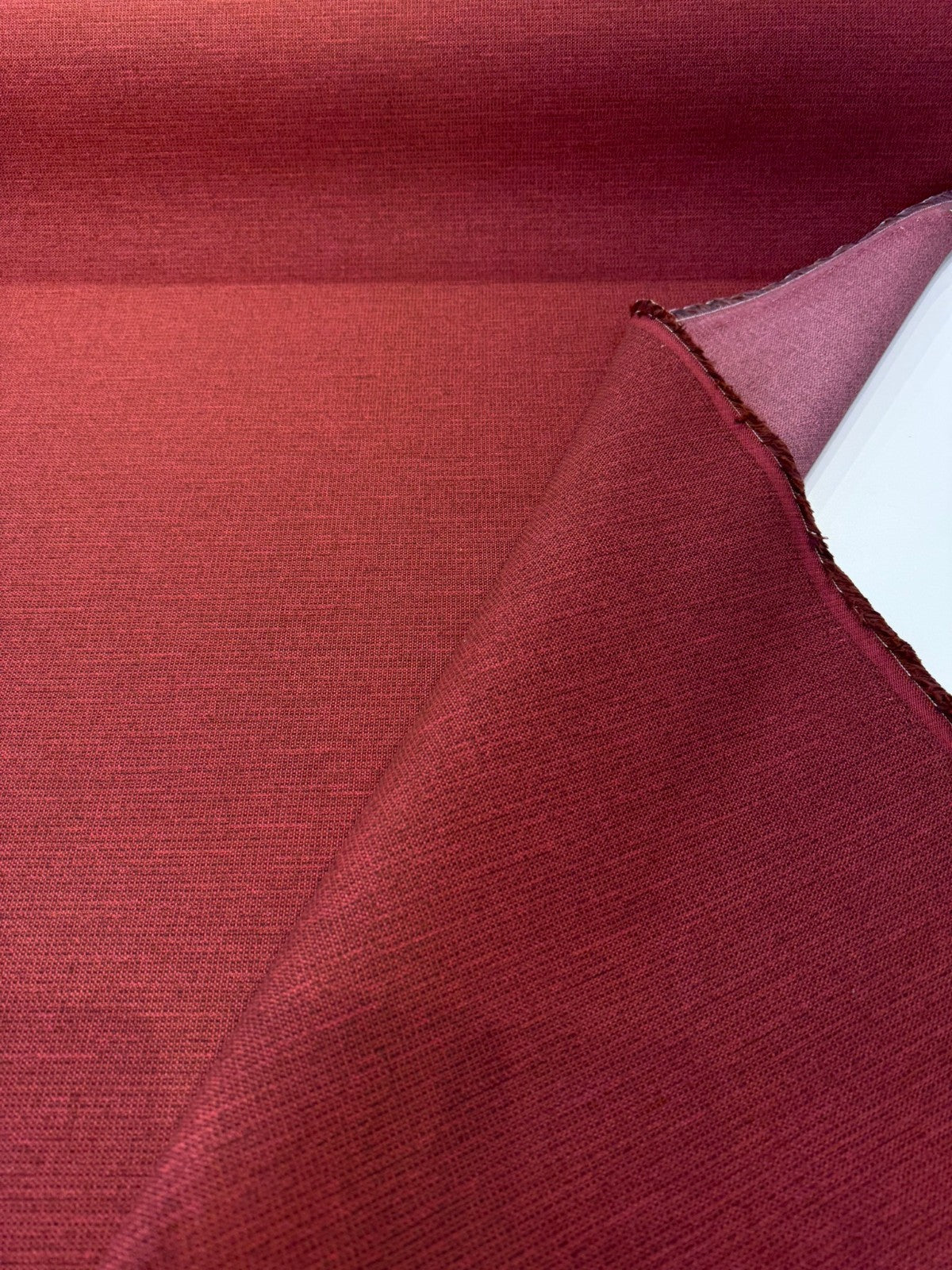 Sunbrella Rally Merlot Acrylic Fabric - Red, Woven Texture, 54" Width (1 Yard)