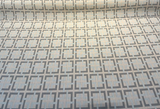 Sunbrella Junction Oasis Acrylic Fabric - Driftwood Gray And Mist Blue Geometric, 54" Width (1 Yard)