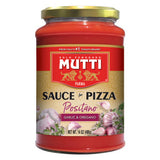 MUTTI GARLIC & OREGANO POSITANO PIZZA SAUCE 14 OZ JAR