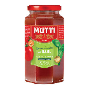 MUTTI TOMATO & BASIL PASTA SAUCE 24 OZ JAR