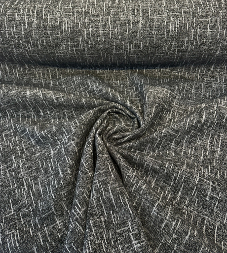 Sunbrella Chenille Interweave Acrylic Fabric - Onyx Black, Interweave, 54" Width (By The Yard)