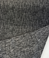 Sunbrella Chenille Interweave Acrylic Fabric - Onyx Black, Interweave, 54" Width (By The Yard)