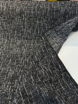 Sunbrella Chenille Interweave Acrylic Fabric - Onyx Black, Interweave, 54" Width (By The Yard)