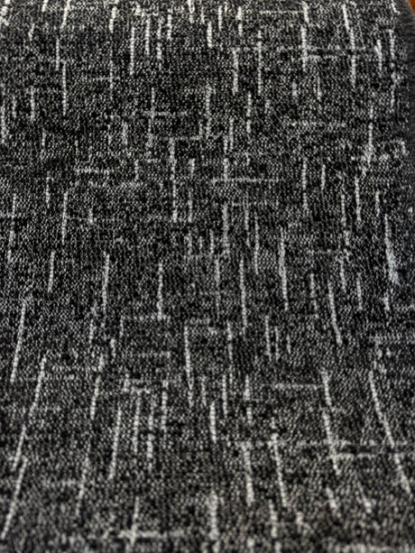 Sunbrella Chenille Interweave Acrylic Fabric - Onyx Black, Interweave, 54" Width (By The Yard)