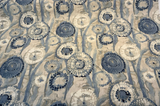 Majorca Denim Cotton Fabric - Abstract Pattern, Denim Blue/Gray/Ivory, 54" Width (By The Yard)