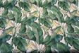 Among Fronds Aloe Cotton Fabric - Leaf Green, Bottle Green, Aloe, Rose, Golden Botanical Print, 54" Width (1 Yard)