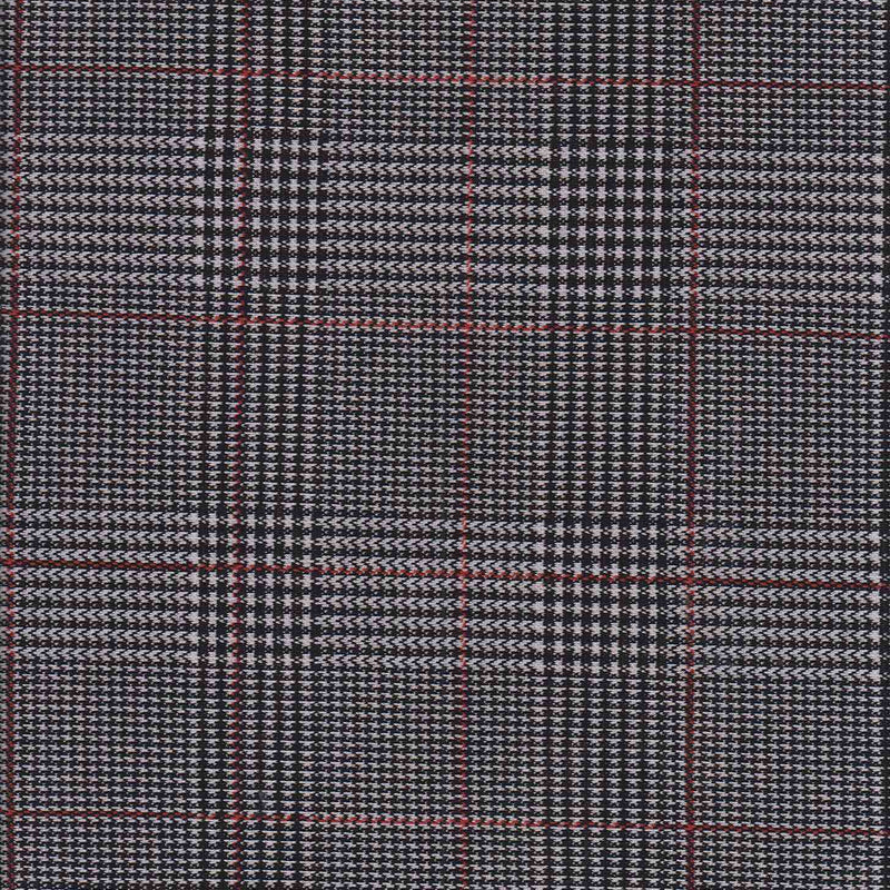 Jacquard Plaid Stretch Knit Fabric