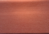 Sunbrella Royale Clay Acrylic Fabric - Terracotta Orange With Ivory Tufted Dots, 54" Width (1 Yard)