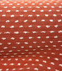 Sunbrella Royale Clay Acrylic Fabric - Terracotta Orange With Ivory Tufted Dots, 54" Width (1 Yard)