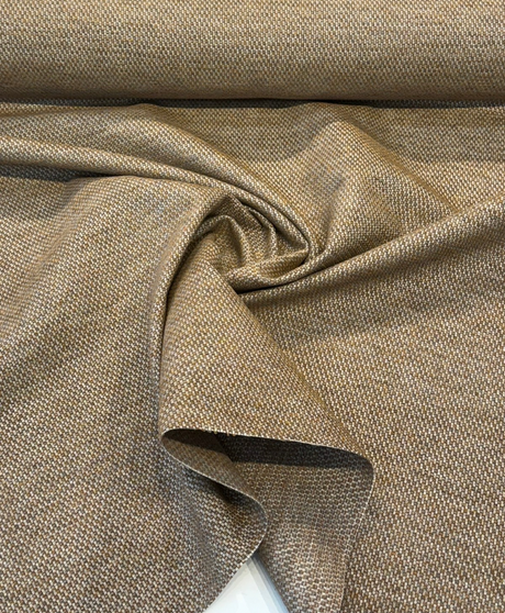 Sunbrella Tailored Teak Brown Chenille Fabric - Teak Brown, Tailored Pattern, 54" Width (1 Yard)