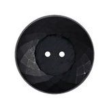 Black Half Matte Glass Button - 44L/28mm