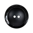 Black Half Matte Glass Button - 44L/28mm