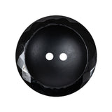 Black Half Matte Glass Button - 44L/28mm
