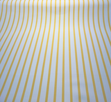 Sunbrella Lido Acrylic Fabric - Buttercup Yellow/White Stripes, 54" Width (1 Yard)