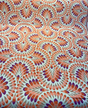 Sunbrella Plume Sunset Sunbrella Acrylic Fabric - Plum Purple/Orange/Taupe Medallion, 54" Width (1 Yard)