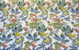 Sunbrella Biba Tropics Sunbrella Acrylic Fabric - Biba Floral Citron/Sangria, Tropical Floral Botanical, 56" Width (1 Yard)