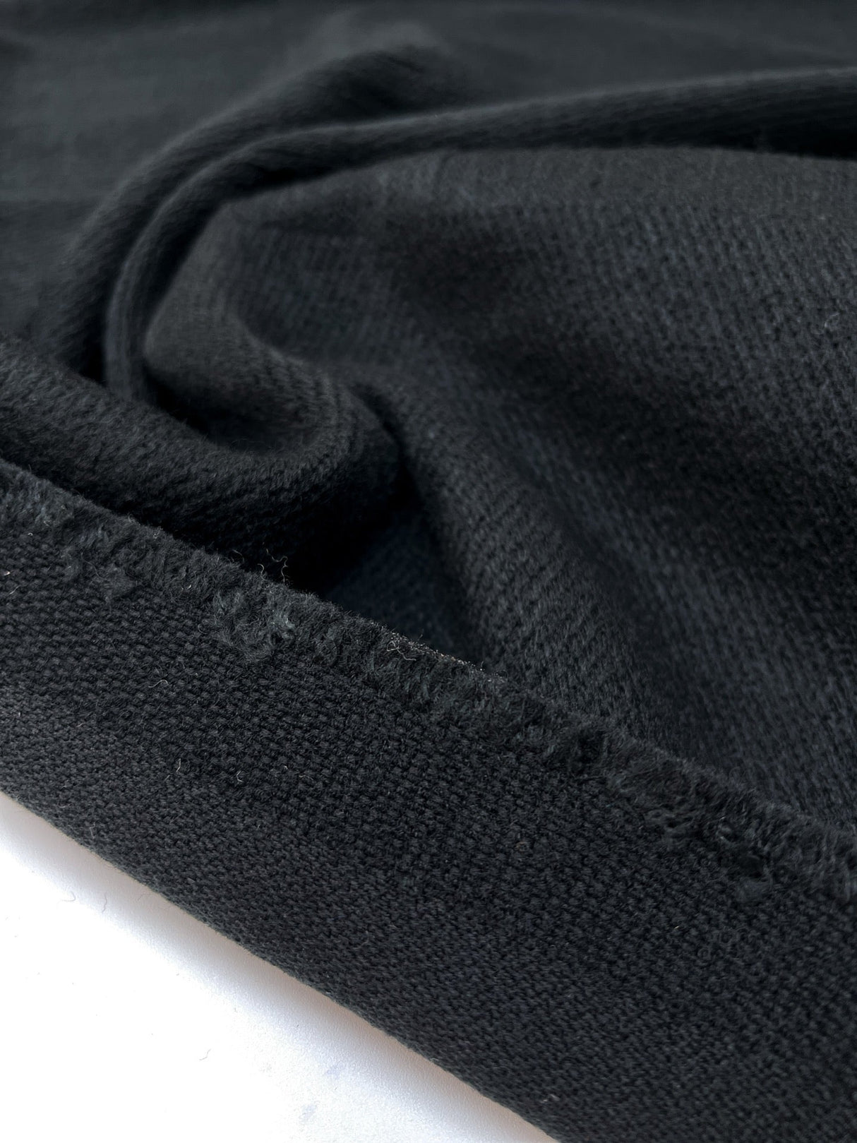 Polyester Tweed Coat Fabric Black