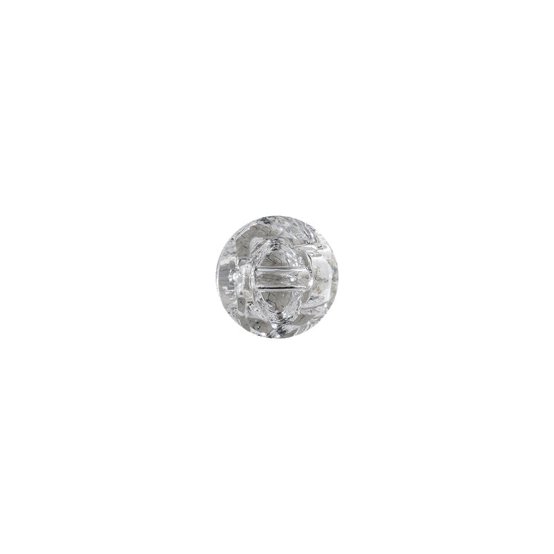 Crystal Self Back Glass Button - 14L/9mm