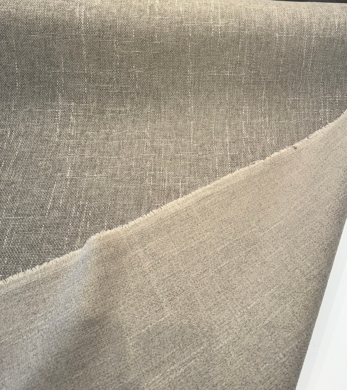 P Kaufmann Perf Mixology Mushroom Chenille Upholstery Fabric - Mushroom, Textured Chenille, 54" Width (1 Yard)