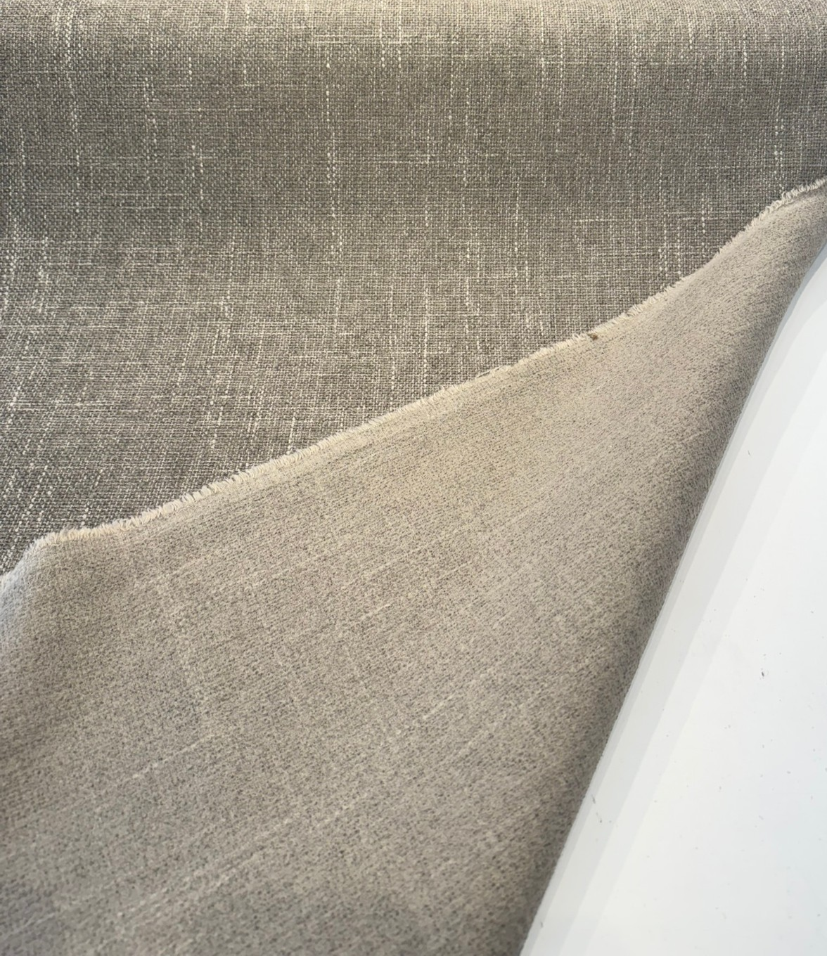 P Kaufmann Perf Mixology Mushroom Chenille Upholstery Fabric - Mushroom, Textured Chenille, 54" Width (1 Yard)