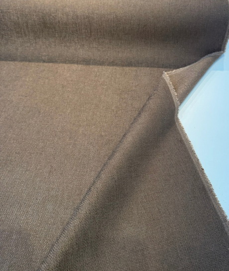 P Kaufmann Perf Mixology Coffee Brown Chenille Upholstery Fabric - Coffee Brown, Solid Textured Chenille, 54" Width (1 Yard)