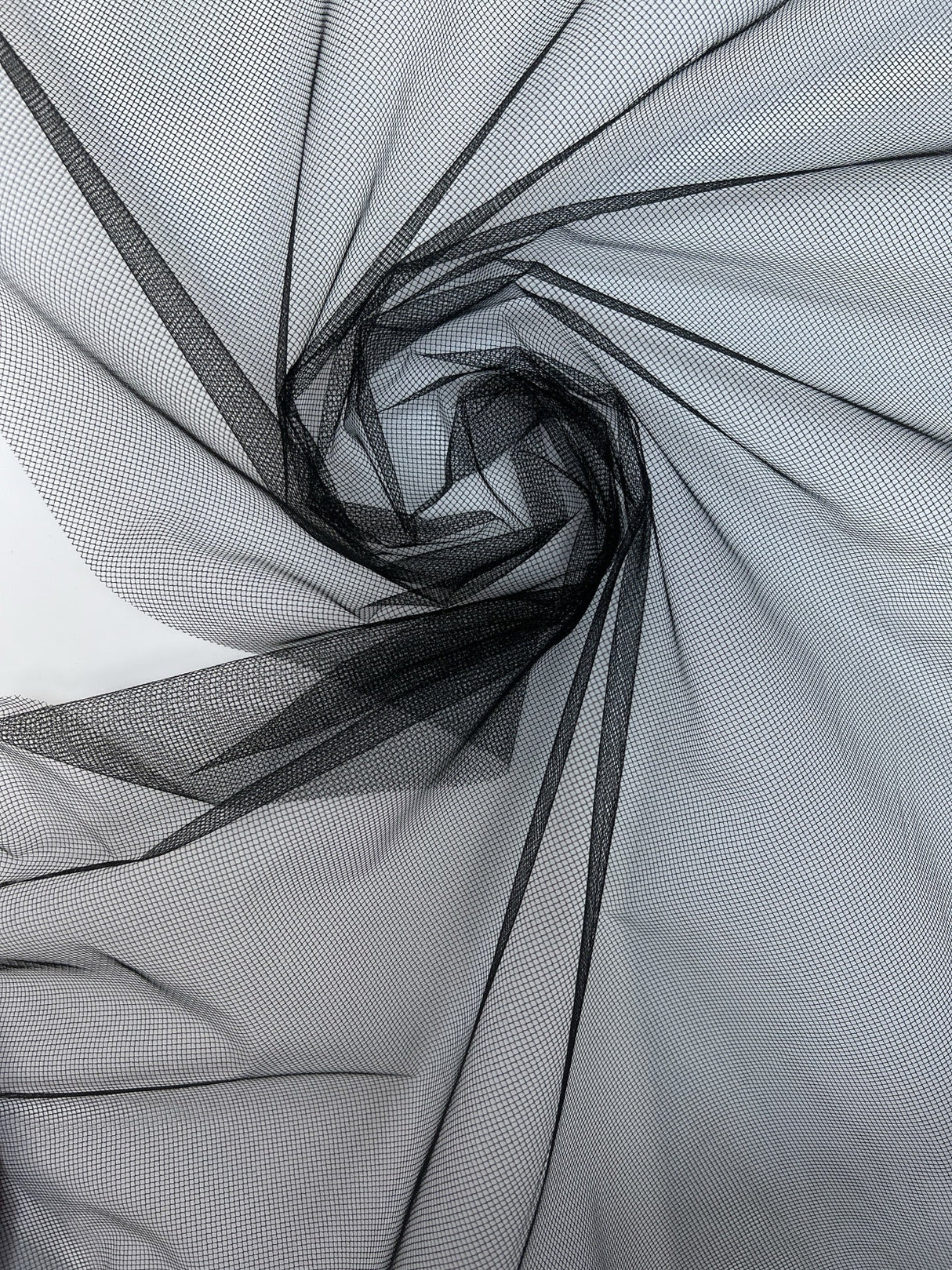 Black Polyamid Mesh Fabric
