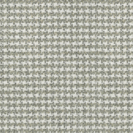 Lia Houndstooth Sterling Polyester Upholstery Fabric - Gray/White Houndstooth, 54" Width (1 Yard)