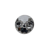 Gold Glass Button - 24L/15mm