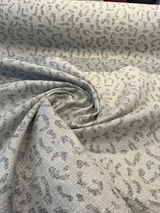 Sunbrella Safari Spot Stone Gray Solution-Dyed Acrylic Fabric - Animal Print, Stone Gray, 56" Width (1 Yard)