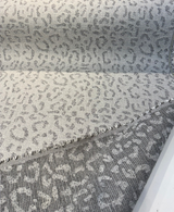 Sunbrella Safari Spot Stone Gray Solution-Dyed Acrylic Fabric - Animal Print, Stone Gray, 56" Width (1 Yard)