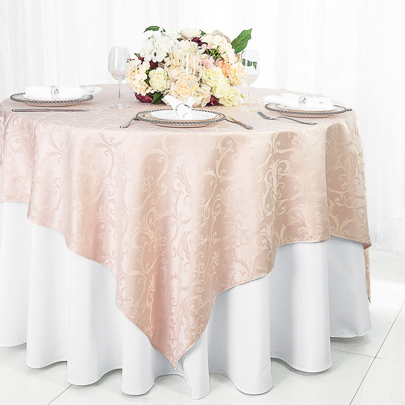 Versailles Chopin Damask Jacquard Polyester Table Overlay