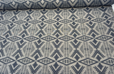 Sunbrella Diamond River Tonal Indigo Pendleton Acrylic Fabric - Indigo Geometric Lodge Pattern, 54" Width (1 Yard)