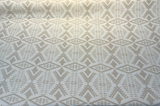 Sunbrella Diamond River Tonal Snow Pendleton Acrylic Fabric - Beige And White Geometric Lodge Pattern, 54" Width (1 Yard)