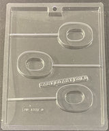 Letter O Pop Chocolate Mold