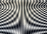 Sunbrella Robins Stripe Black Acrylic Fabric - Black And Cream Stripe, 54" Width (1 Yard)