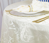 Cloth Dinner Napkin Versailles Chopin Damask Jacquard Polyester 20x20 Ivory