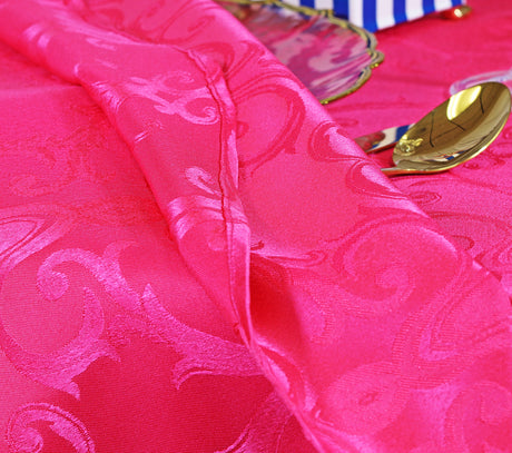 Square Polyester Table Overlay 72x72 Fuchsia