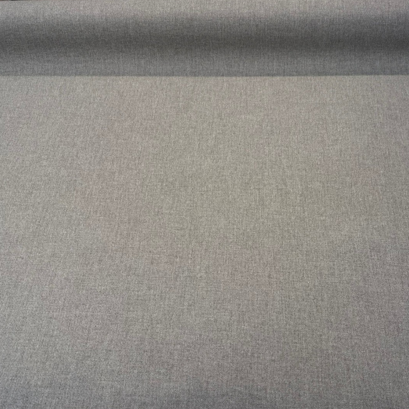 Sunbrella Blend Fog Rain Backed Acrylic Fabric - Fog Gray Heathered, Waterproof Rain Backing, 54" Width (1 Yard)