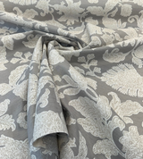 Sunbrella Floral Song Dove Acrylic Fabric - Dove Gray Large Scale Floral, 54" Width (1 Yard)