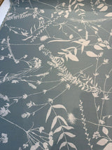 Sunbrella Delilah Spa Acrylic Fabric - Spa Blue Floral, 54" Width (1 Yard)