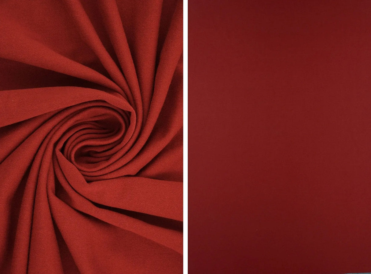 Soft DTY Brushed Solid Knit Fabric 1 Yard, Poly Spandex Blend, 58/60? Wide