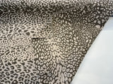 Leopard Skin Taupe Sunbrella Acrylic Fabric - Taupe Leopard Skin Pattern, 54" Width (1 Yard)