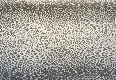 Leopard Skin Taupe Sunbrella Acrylic Fabric - Taupe Leopard Skin Pattern, 54" Width (1 Yard)