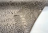 Leopard Skin Taupe Sunbrella Acrylic Fabric - Taupe Leopard Skin Pattern, 54" Width (1 Yard)